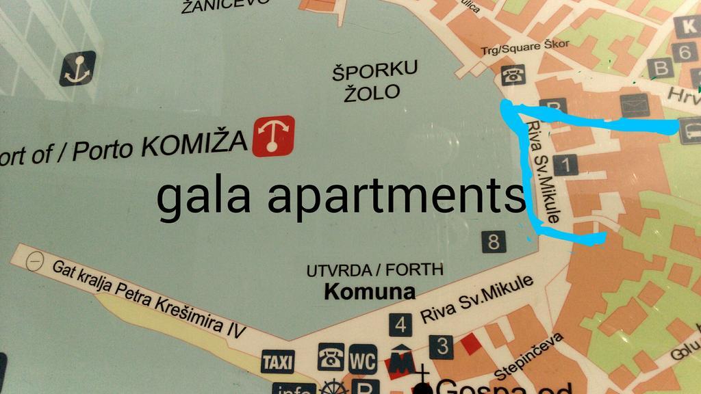 Gala Apartments Komiza Exterior photo